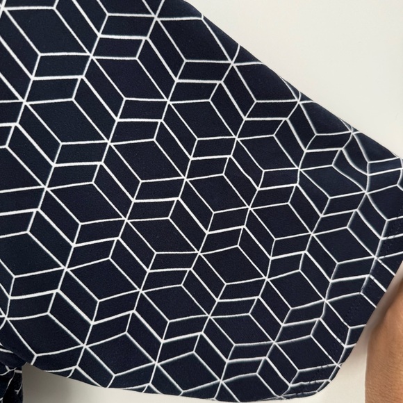 41 Hawthorn Kaitlyn Woman’s Plus Size 2X Navy Midi A Line Fit /Flare dress - Picture 6 of 11